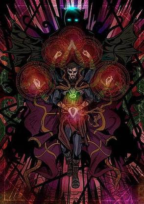 Doctor Strange Su Me Evil Magic What If Doctor Strange Marvel Mcu Sorcerer Su Me Matte Finish Poster Paper Print