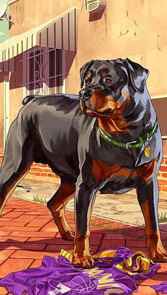 Gta 5 Dog Chop Matte Finish Poster Paper Print