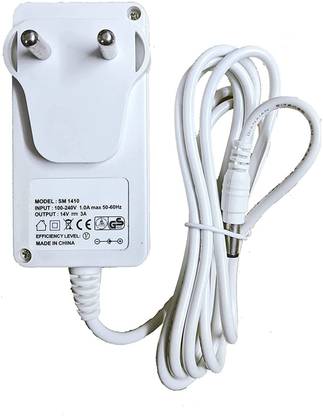POOJA 14V-3A DC Power Supply Adapter Compatible for Samsung LCD/LED/TV, MONITOR 42 W Adapter