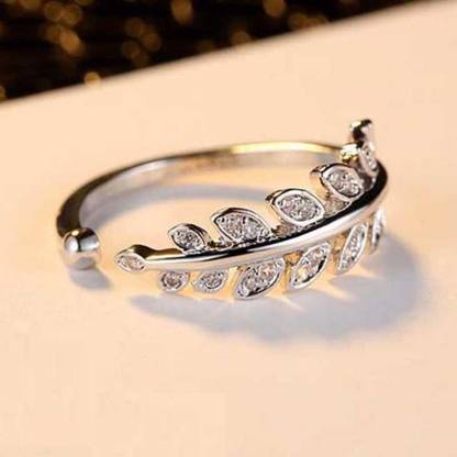 P. R. PRINTS King And Queen Adjustable Love Heart Design With Nug Couple Charming Finger Ring Stainless Steel Gold Plated Ring Set