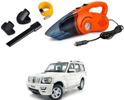 Oshotto 2 In 1 Vacuum Cleaner Cum Tyre Inflator For MAHINDRA SCORPIO M2DI (Orange) Car Vacuum Cleaner