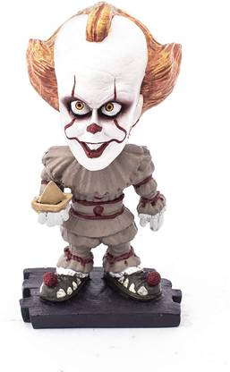 VIEWZONE Handmade Polyresin Fragile Pennywise IT Car Dashboard Bobblehead