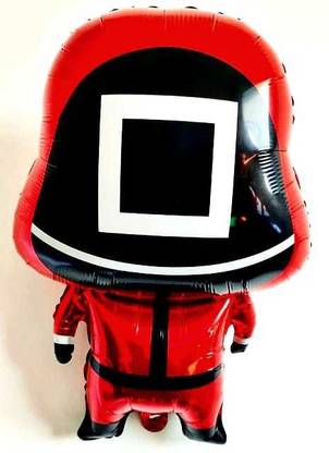 Shreeji Decoration Printed Squid games theme foil balloon for Birthday, Party, Celebration, Decoration Balloon