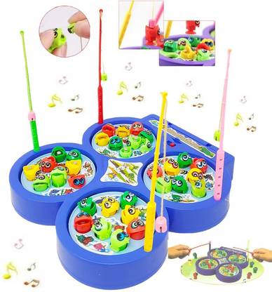 Bestie Toys Magnetic Fishing Game Board Set Fun Game (4 Fishing Rods , 32 Fish) Party & Fun Board Game