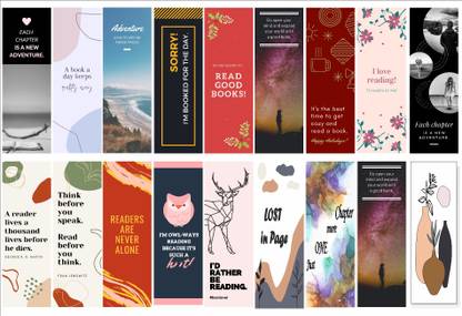 OSLON paper stock paper back Bookmark