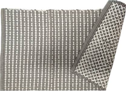 RADRUGS Grey Cotton Area Rug