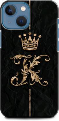 WallCraft Back Cover for APPLE iPhone 13 K, K LETTER, K NAME, KING, ALPHABET, DESIGN
