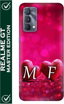 FULLYIDEA Back Cover for realme GT Master Edition, RMX3363, RMX3360, Letter M, Alphabet M, Name M, Letter M With F, M Lo