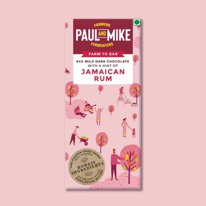 Paul & Mike JAMAICAN RUM DARK CHOCOLATE Bars