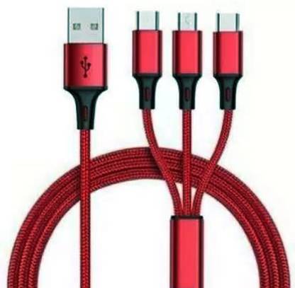 Dilurban Micro USB Cable 1.5 m New Multi 3.0 Fast Charger Cord , Multiple Charging Cable 3-in-1 USB Charge Cord Compatible with Phone/Type C/Micro USB for All Android and iOS Smartphones,3.0A Fast Charger Cord , Multiple Charging Cable