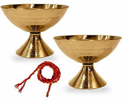 Satvik Payali Diya Brass (Pack of 2) Table Diya