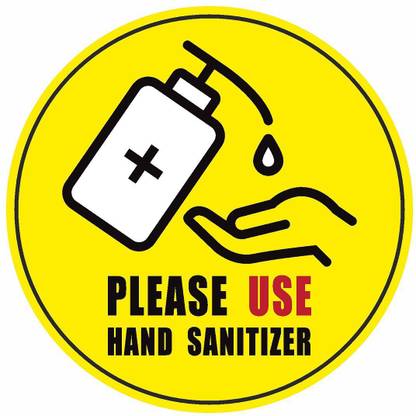 CVANU Please Use Hand Sanitizer Emergency Sign