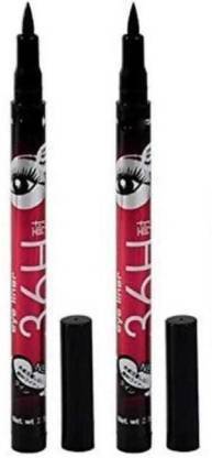petal pink Eyeliner 36 Hours liquid ey liner Pen combo bridal pack Set of 2 2.5 g