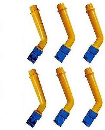 NEW WARE Solar Panel Cleaning Sprinkler Or Nozzle Shower PVC (Pack of 6) (1/2 inch ,Standard Size) (Shower) 2 L Hose-end Sprayer