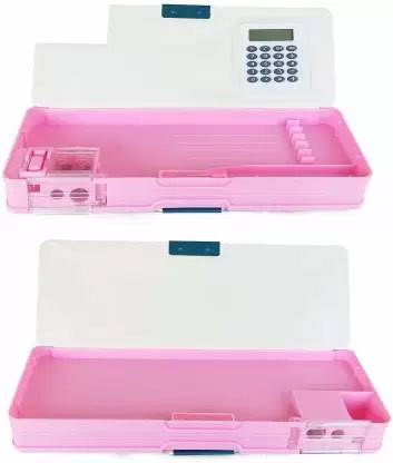 Willyard Good Quality Double Side Open With Calculator Geometry Box for Kids Boy&Girl Geometry Box
