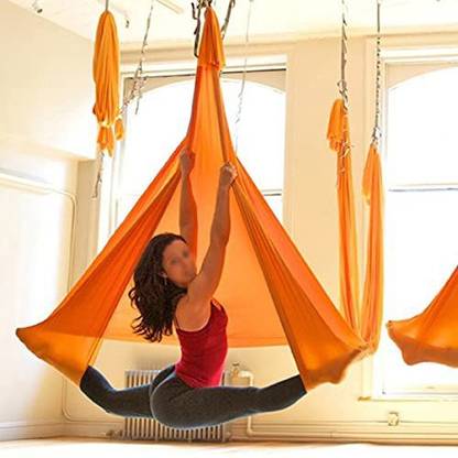 The Yogis Aerial Lycra Yoga Swing for Antigravity Yoga, Inversion Exercises, Flexibility Polyester Hammock