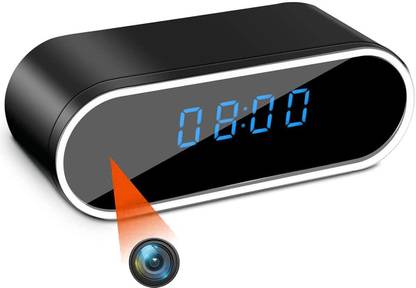 FEERO 1080P WiFi Camera Alarm Clock with Night Vision and Motion Detective,Monitor Security Camera