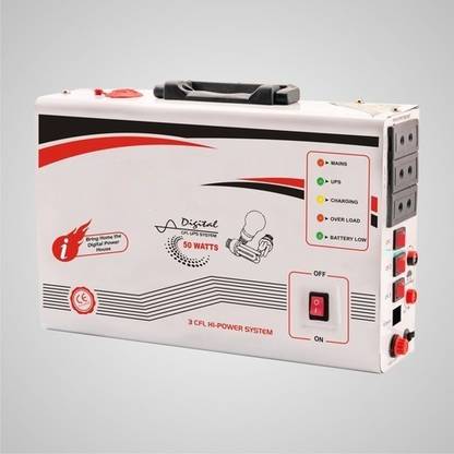 Neoware Home CFL UPS 50w CFL Inverter WITH Led Bulb Inbuilt GL-800121 Modified Sine Wave Inverter