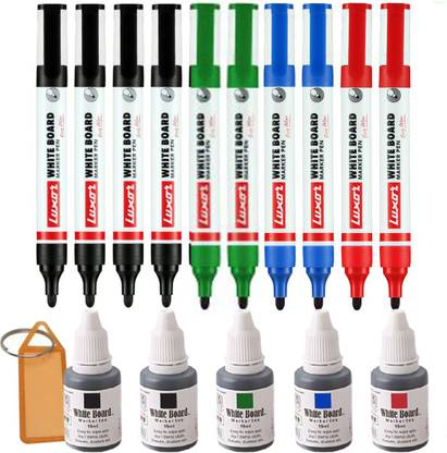 LUXOR Whiteboard Marker (10 Pen with 5 Ink)