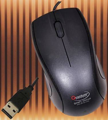 QUANTUM mouse1 Wired Ambidextrous Optical Mouse