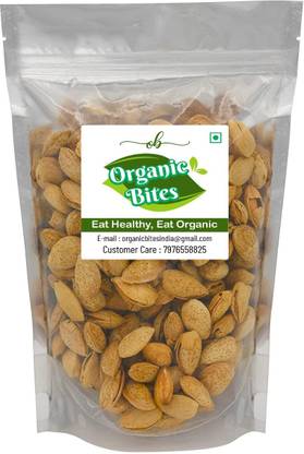 Organic Bites Natural & Premium Kagzi (Soft in Shell) Almond Almonds
