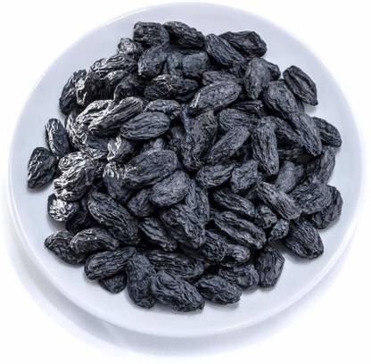 GROCERY VILLA Seedless Afghani Black Raisins Non GMO, No Artificial Flavourings Raisins