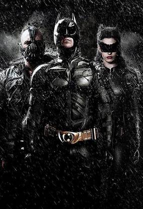 Batman Catwoman Bane Christian Bale Matte Finish Poster Paper Print