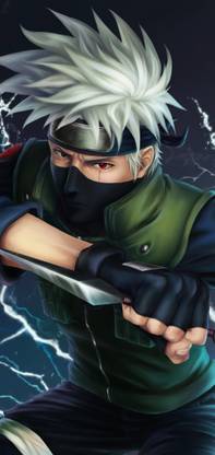 Kakashi Hatake Self Adhesive Laminated Poster |Naruto Shippuden Wallpaper | Sticker For Gaming Room | 100% Eco Friendly 3D Poster