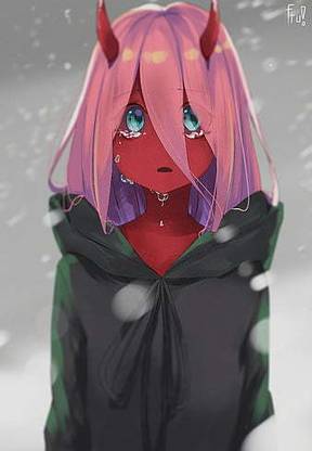 Darling In The Franxx Anime Girls Zero Two Darling In The Franxx Demon Girls Monster Matte Finish Poster PP-008 Paper Print