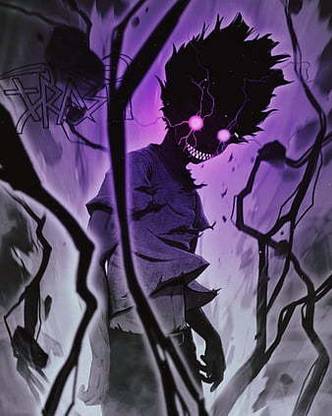 100 Anime Dark Edit Fang Luz Mob Psycho Trash Trxsh Matte Finish Poster Paper Print