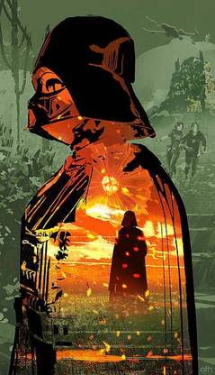 Star Wars Darth Vader Luke Skywalker Leia Organa X Wing Explosion Matte Finish Poster Paper Print
