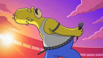 Homor Simpson Performing On Stage The Simpsons Cartoons Animated Tv Series Matte Finish Poster Paper Print