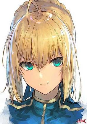 Fate Series Fgo Fate Stay Night Anime Girls Long Hair Blond Hair Looking At Viewer Matte Finish Poster Paper Print