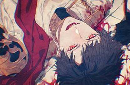 Granblue Fantasy Belial Lying Down Shoujo Anime Boy Red Eyes Anime Matte Finish Poster Paper Print