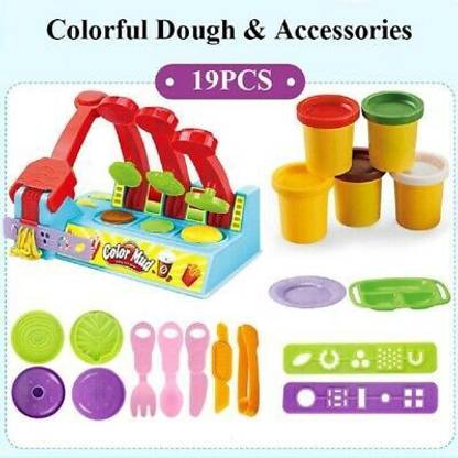 Brainbox Games Burger Maker Set With Colorfull Dough