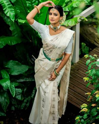 Woven Banarasi Cotton Silk Saree