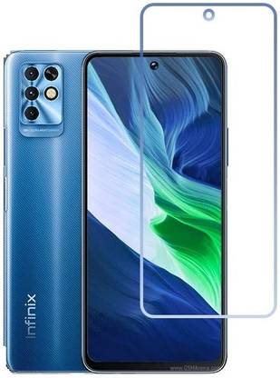 SHAKU Edge To Edge Tempered Glass for Infinix Note 10 Matte Finish Gaming Screen Guard Full Screen Coverage Except Edges