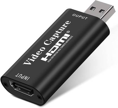 microware HDMI to USB 2.0 Video Capture Device for Live Streaming, Broadcasting, Media Streaming Device