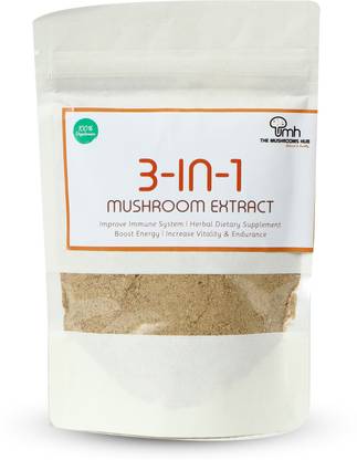 The Mushroom Hub Mushroom Extract- 3 in 1 100 Gms
