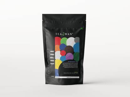 TeaSwan Kapha Ayurvedic Tea | Helps in Heart Problems and Helps in Liver Health | Mixed Spices | 100 gm Spices Black Tea Pouch
