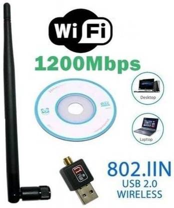 UDHIKARMAN WIFI ANTENNA Wi-Fi Receiver With Antenna USB Adapter