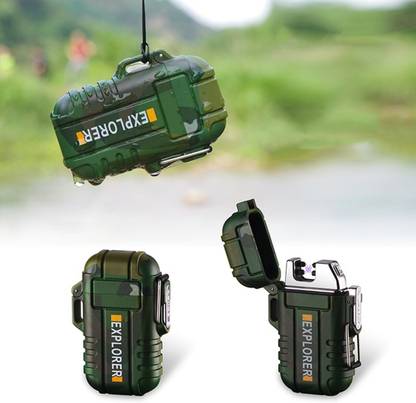 IMMUTABLE Explorer USB Rechargeable Flameless Dual Electric Arc Lighter T7 Pocket Lighter