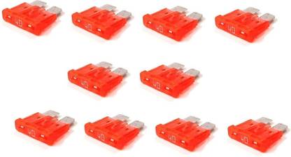 ERHIndia (Pack of 10) 40 Amp Blade Fuse with Ceramic Blade Fuse Blade Vehicle Fuse Puller