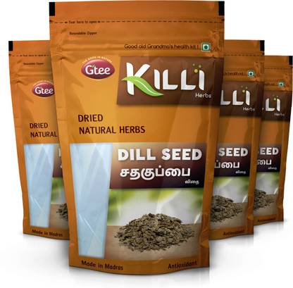 KILLI Dill Seed | Sathakuppai | Suwa Dana | Suva Seed, 100g (Pack of 4)