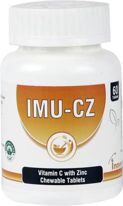 Innova Formulations IMU-CZ Vitamin C Chewable Tablets with Zinc -(Pack of 1)
