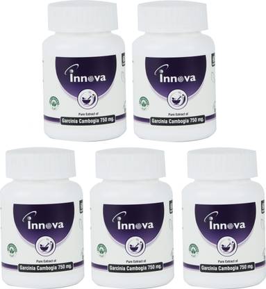 Innova Formulations Garcinia Cambogia Capsule Helps in lose Weight (Pack of 5)