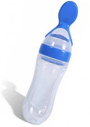 TEDRED Silicone Baby feeding bottle feeder with spoon - 90 ml