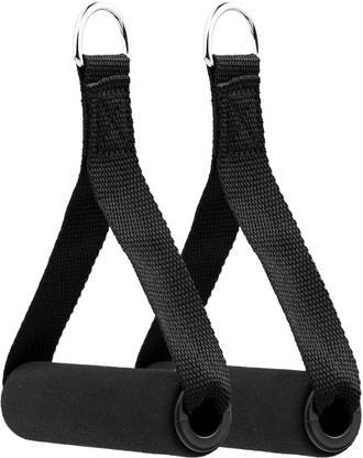 Black Mountain 2 Pcs Exercise Handles Cable Machine Attachments Resistance Bands Grips Handles Multi-training Bar