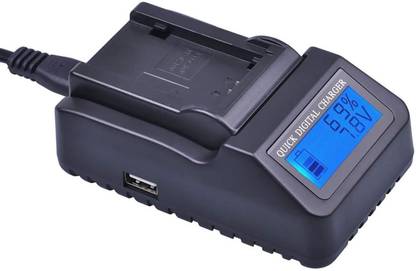 Power Smart for Sony NP-F970, NP-F980, NP-F960, NP-F570, NP-F770, NP-FM55H, NP-FM500H, LCD Multifunction Digital Charger With USB Output LCD Fast Auto Cut Camera Battery Charger  Camera Battery Charger