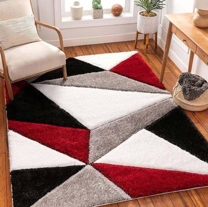 AS HANDLOOM Multicolor Wool Area Rug